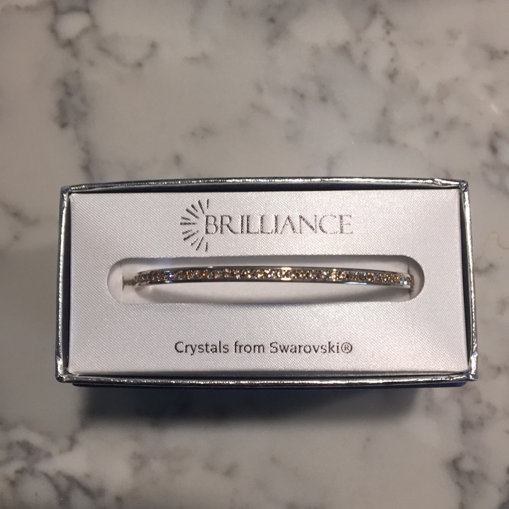 Never worn! Swarovski crystal skinny cuff